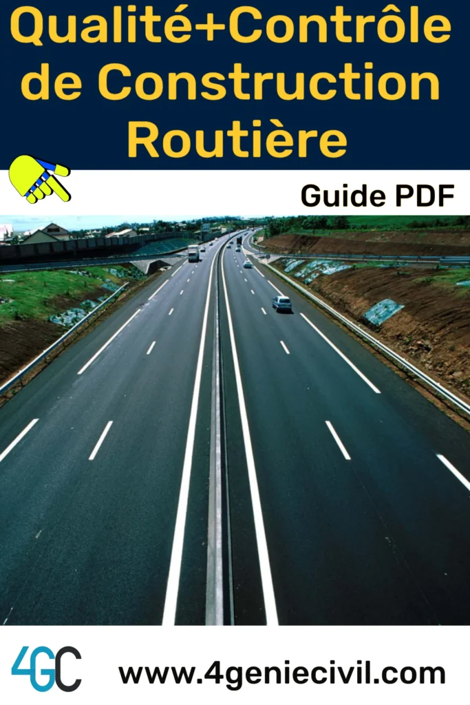 Couverture du PDF : Qualité et Contrôle des Matériaux de Construction Routière Page de couverture du PDF « Qualité et Contrôle des Matériaux de Construction Routière », présentant un échantillon de matériaux routiers et un contrôle qualité en cours.