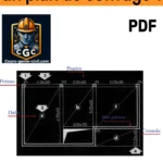 Illustration d’un plan de coffrage détaillé avec annotations techniques, destiné aux professionnels du BTP
