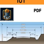 Illustration d'une route en construction avec des géomètres et des équipements de topographie, représentant les fondamentaux de la construction routière.