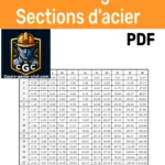 Guide PDF des Sections d’Armatures et d’Acier pour Ferraillage