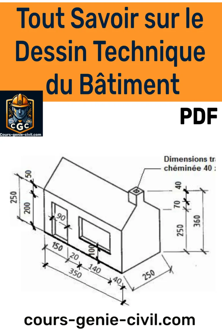 Guide illustré du dessin technique du bâtiment avec plans, symboles et méthodologies - Cours PDF gratuit