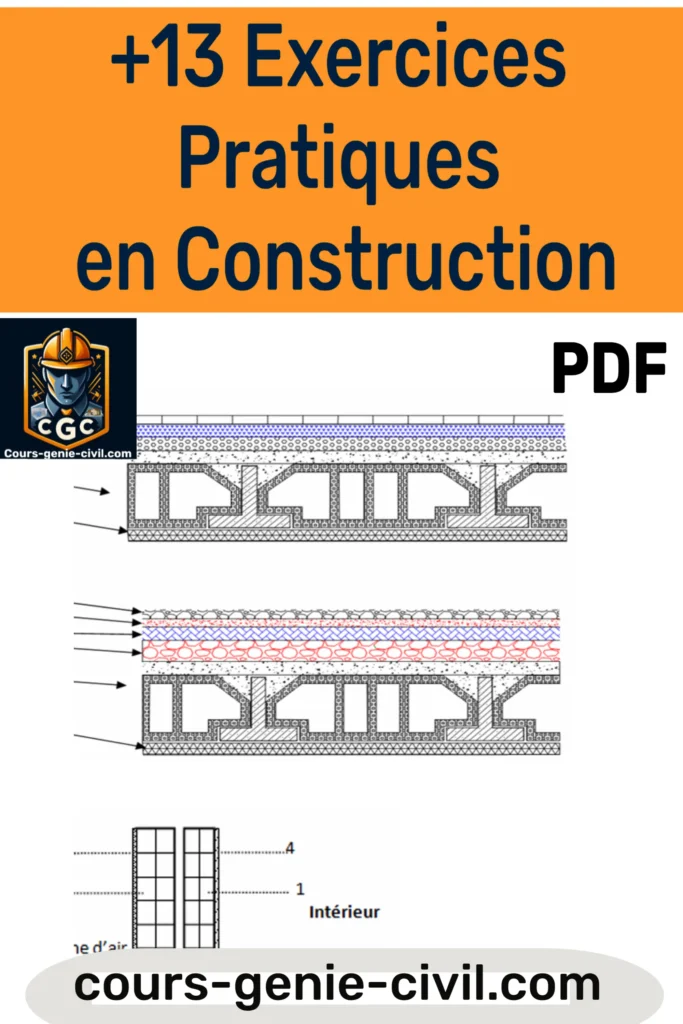 Exercices corrigés en Construction et Génie Civil avec solutions détaillées en format PDF 