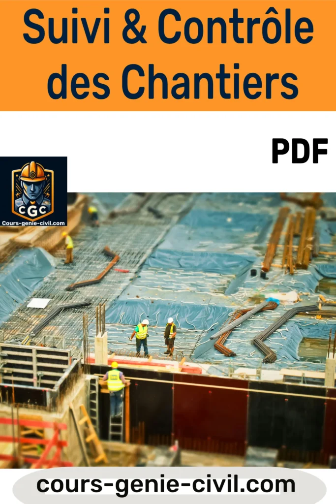 Couverture d’un guide PDF illustré sur le suivi et le contrôle des chantiers de bâtiments