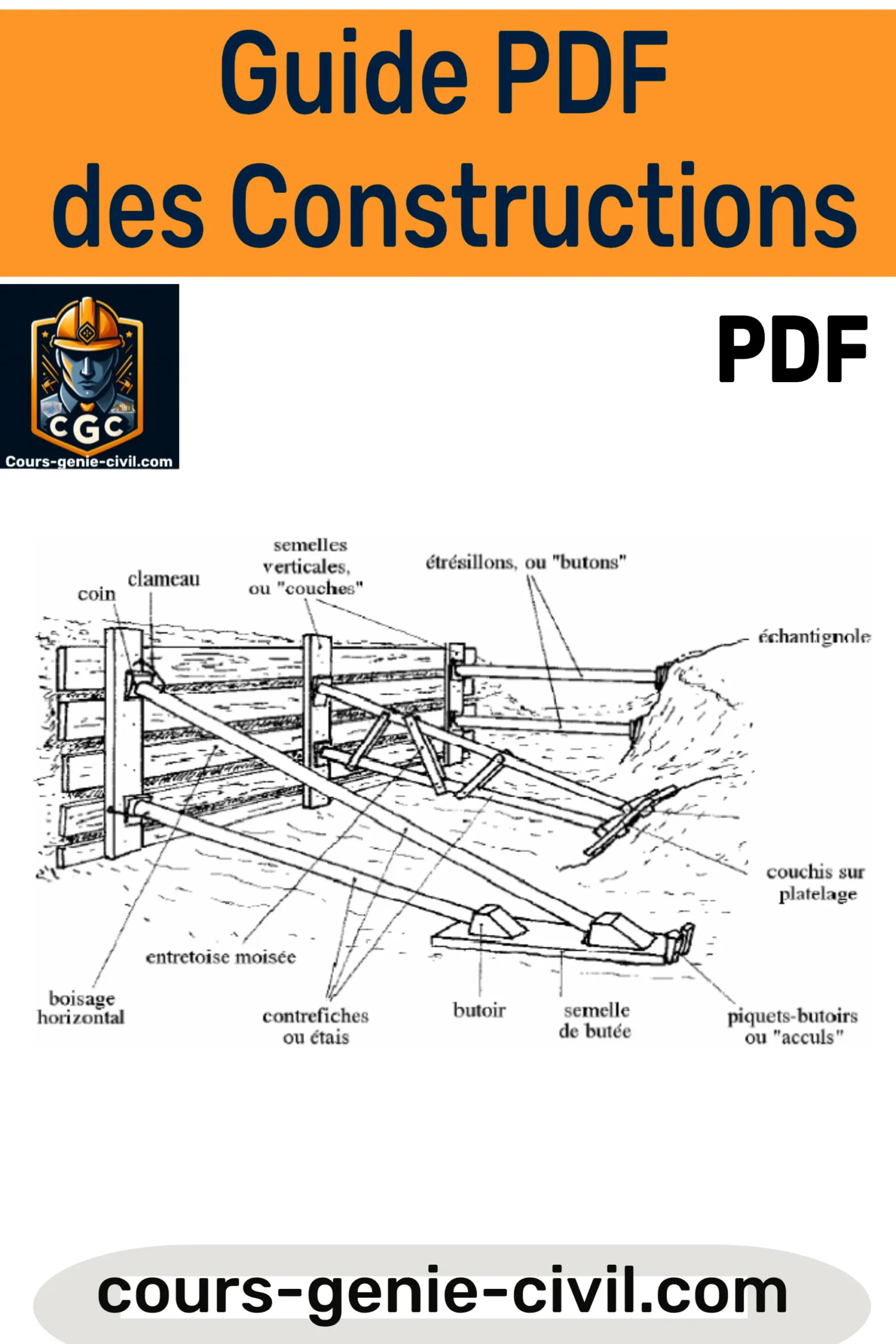 Couverture du Guide PDF sur les techniques, matériaux et étapes clés en construction en génie civil