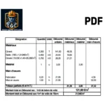 Image illustrant le calcul des coûts et le déploiement du sous-détail de prix pour des ouvrages de chantier.