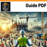 Schéma illustrant le suivi et le contrôle technique des travaux de construction BTP, avec calendrier, check-lists et dispositifs de surveillance.