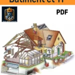 Illustration d’un chantier de construction avec des ouvriers, des matériaux, et des équipements, représentant les étapes clés du mode opératoire en bâtiment et travaux publics.