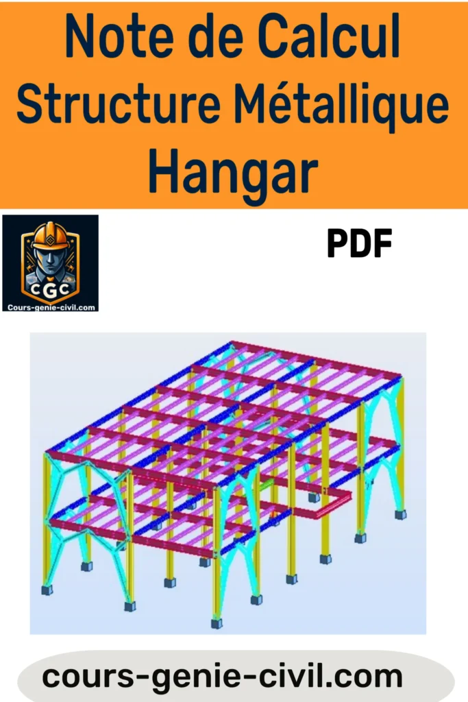 Note de calcul pour une structure métallique de type hangar.