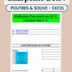 Calcul charpente bois : outil Excel gratuit pour poutres et solives. Téléchargez pour un dimensionnement précis !