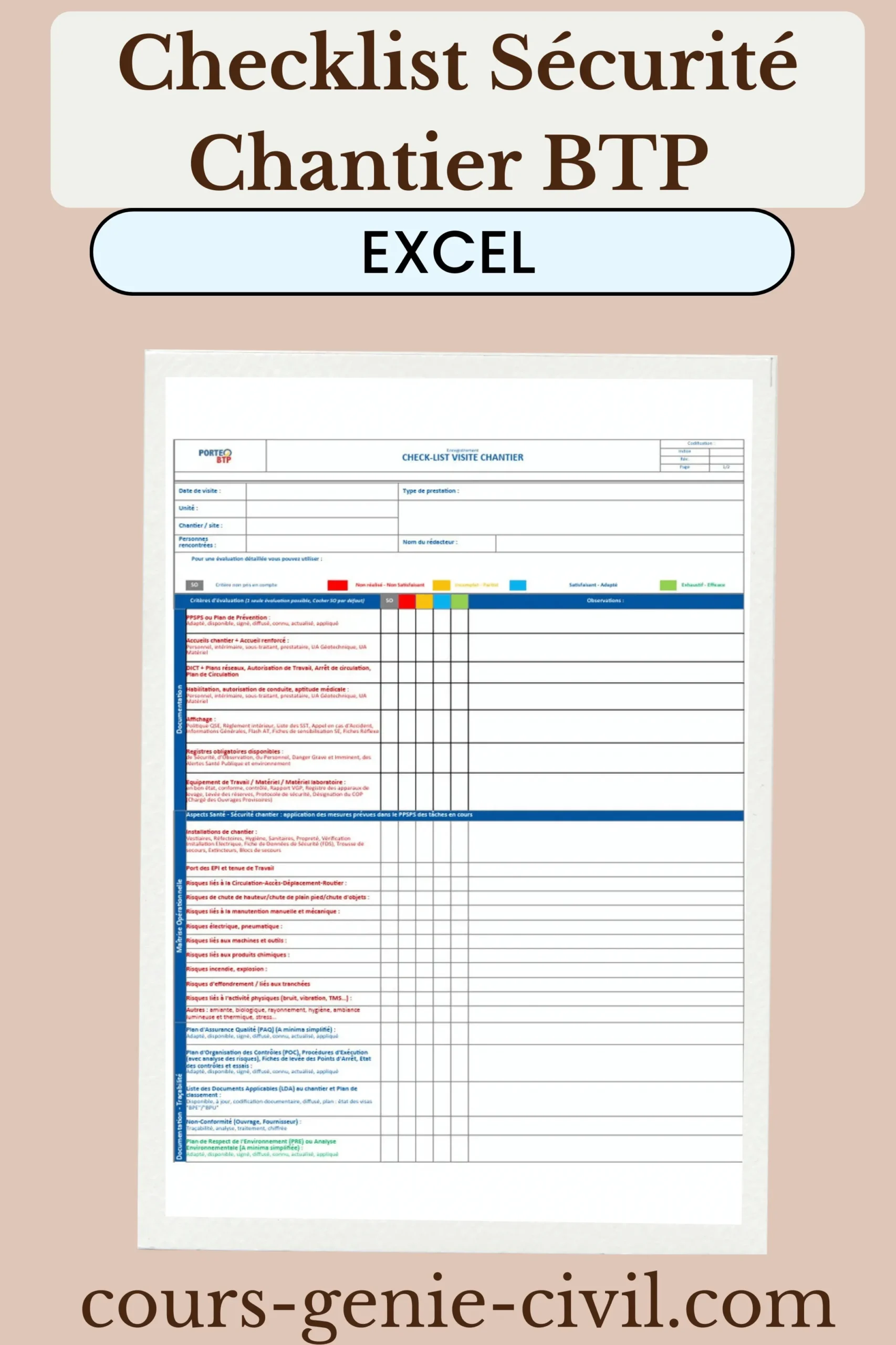 Checklist Sécurité Chantier BTP Guide Ultime des Normes PGC, PPSPS et EPI