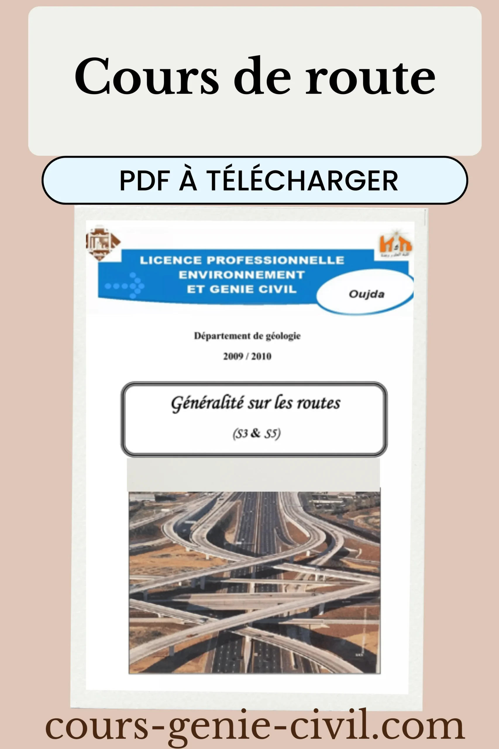 Autoroute moderne avec signalisation et circulation fluide, illustrant les concepts du cours de routes PDF.