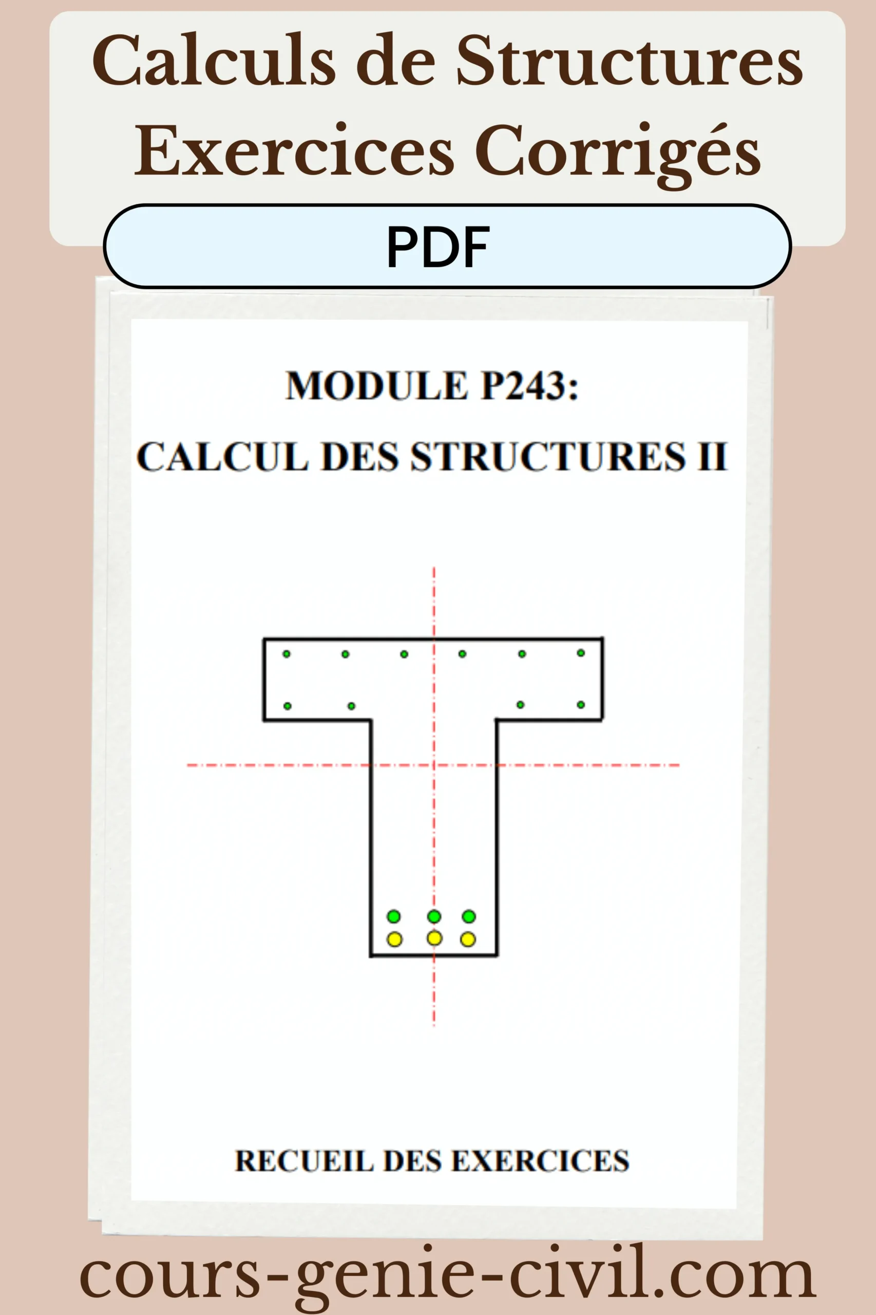 Diagramme de calcul pour structure en béton armé.