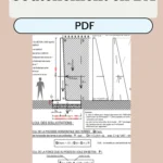 Schéma technique du calcul d’un mur de soutènement en béton armé avec poussée des terres, voile trapézoïdal et semelle.