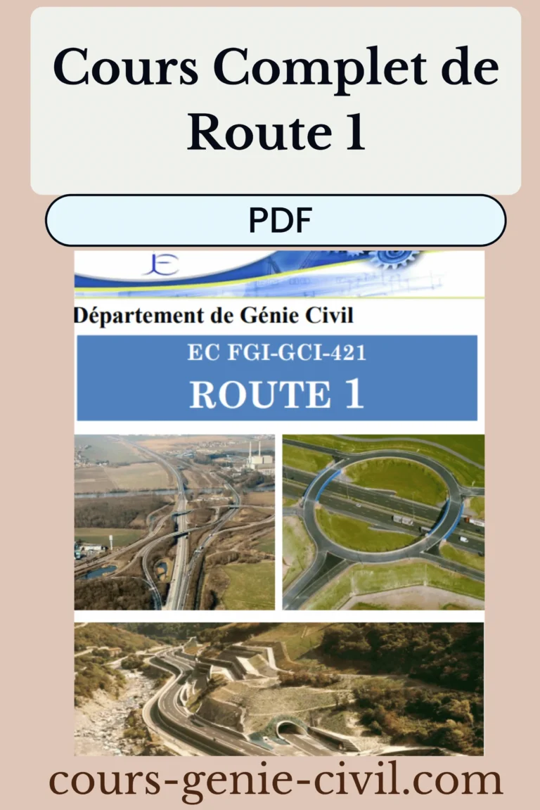 Télécharger : Cours Complet de Route 1 (PDF) – Méthodologie et Études de Projet Routier pour Génie Civil 4 Illustration de tracé routier et infrastructures en génie civil