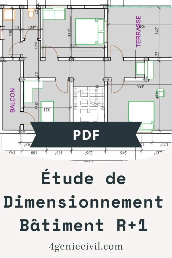 Dimensionnement bâtiment R+1 béton armé application Eurocode Étude de dimensionnement bâtiment R+1 en béton armé Eurocode.