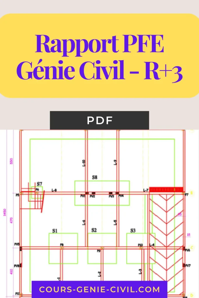 Rapport PFE génie civil bâtiment R+3 en béton armé. Rapport PFE Génie Civil Conception et Dimensionnement d'un Bâtiment R+3 en Béton Armé - ENSA