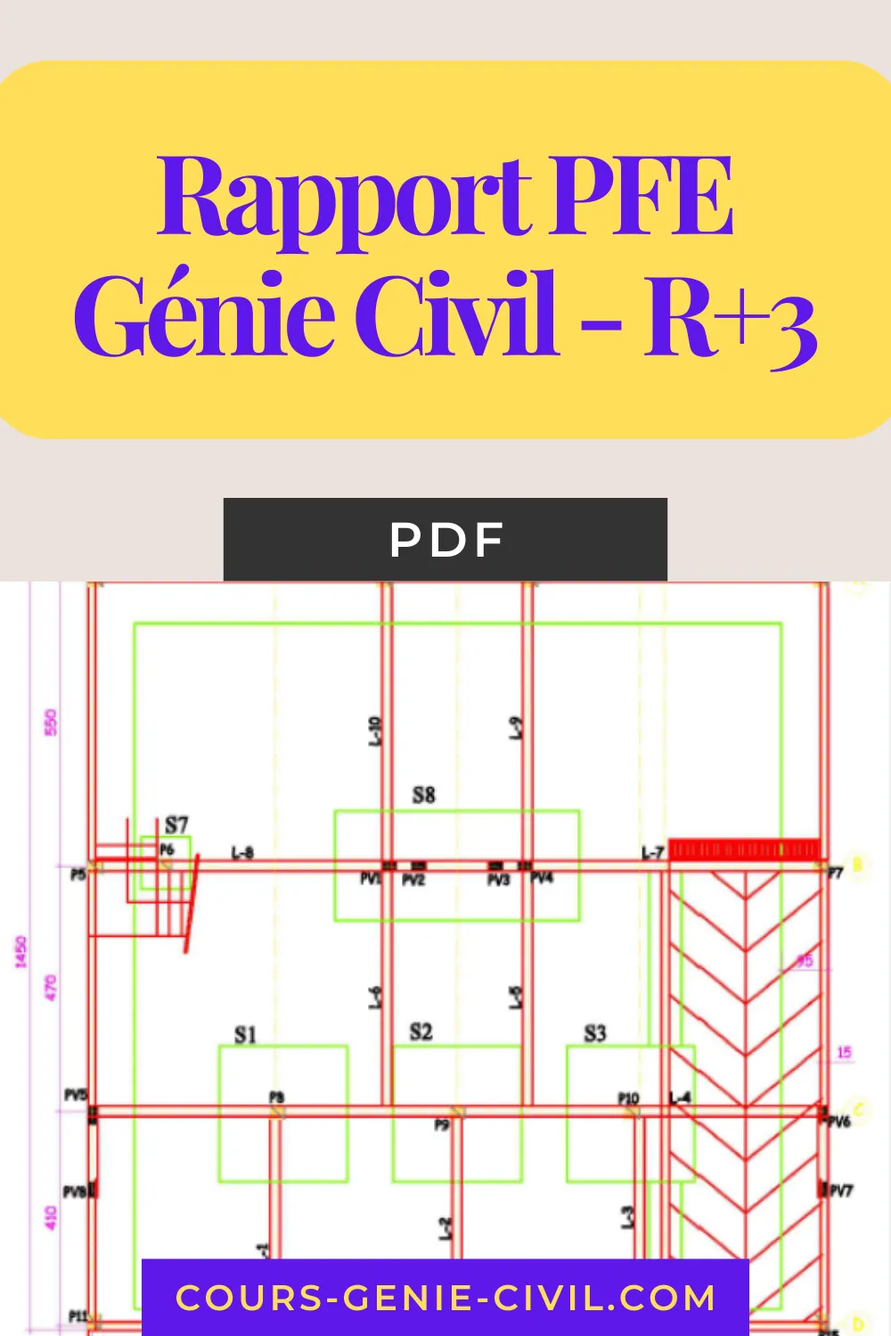 Rapport PFE Génie Civil Conception et Dimensionnement d'un Bâtiment R+3 en Béton Armé - ENSA