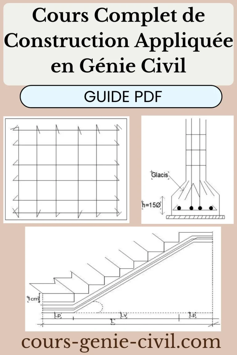 Cours Complet de Construction Appliquée en Génie Civil : Prédimensionnement, Charges et Fondations PDF 4 Illustration des principes de construction appliquée en génie civil.