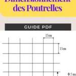 Schéma illustrant le dimensionnement d'une poutrelle pour plancher à corps creux.
