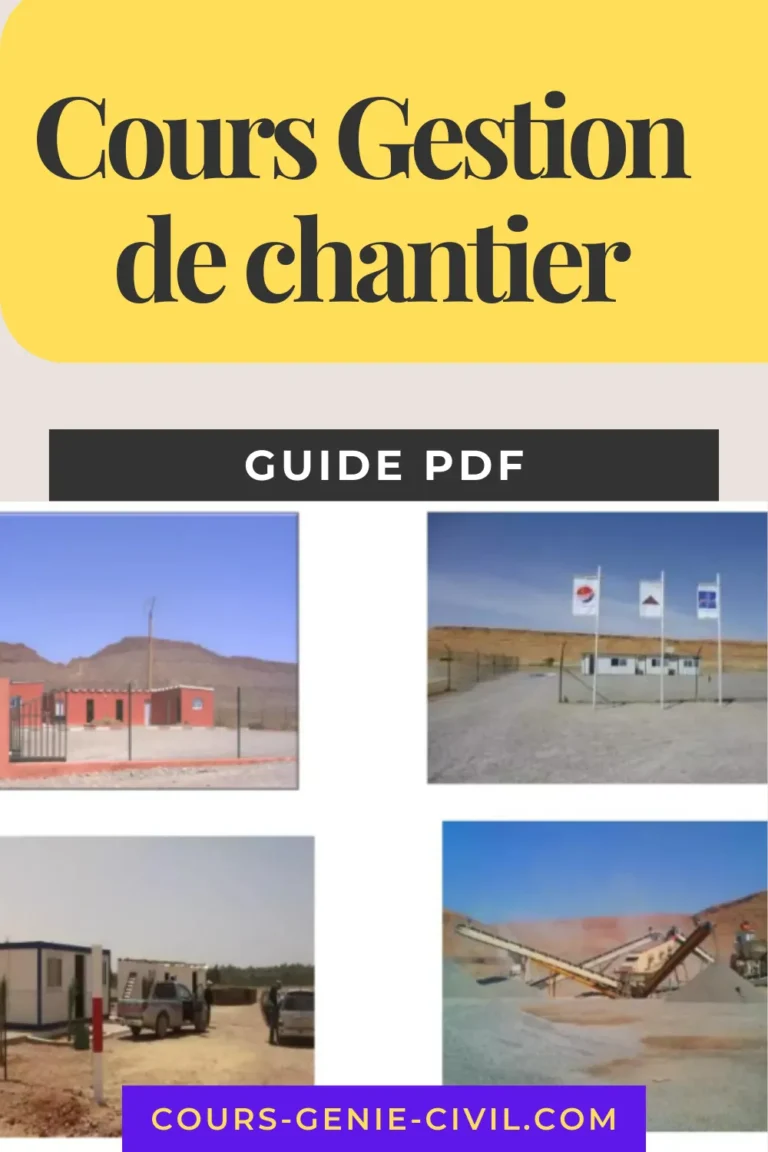 Gestion de chantier BTP : Cours PDF avec les bonnes pratiques 1 Gestion de chantier BTP Cours PDF avec les bonnes pratiques