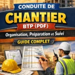 Équipe de professionnels BTP organisant un chantier avec plans techniques et outils de suivi.