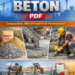 Ouvriers versant et vibrant du béton frais sur un chantier de construction moderne.