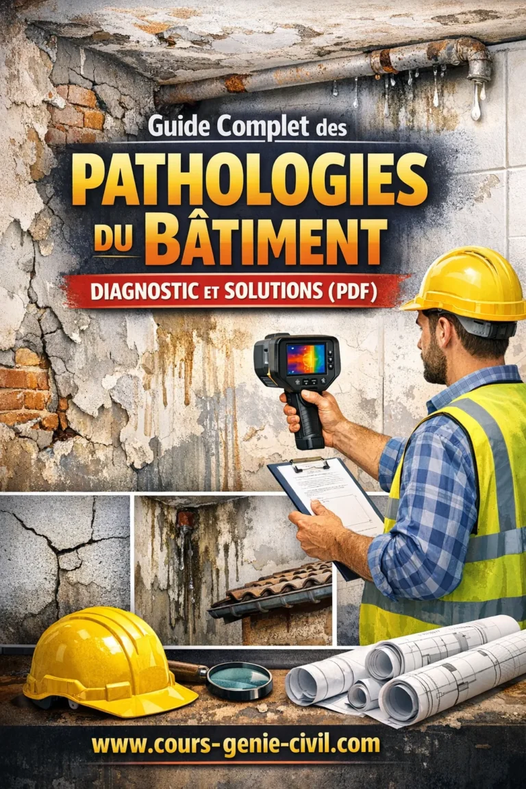 Guide Complet des Pathologies du Bâtiment : Diagnostic et Solutions (PDF) 1 Illustration d’une fissure sur mur de bâtiment avec diagnostic et solutions de réparation pour pathologies du bâtiment.