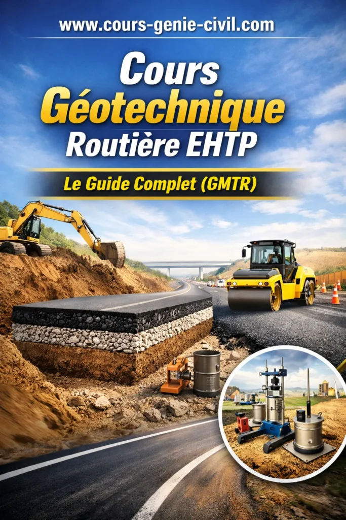 Cours Géotechnique Routière EHTP GMTR - Guide complet des terrassements routiers avec classification des sols