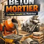 Tableau des normes de dosage béton et mortier avec quantités de ciment, sable et gravier pour différents ouvrages de construction.