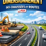 Illustration pédagogique des couches successives d'une chaussée routière, de la couche de roulement jusqu'au sol support.