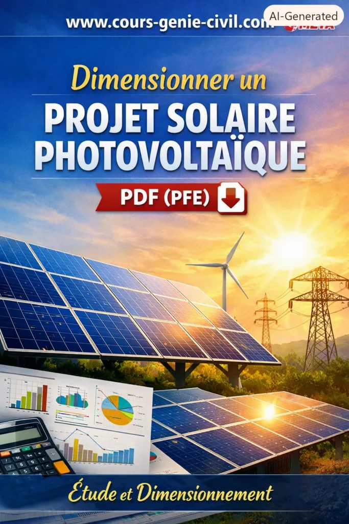 Dimensionner un projet solaire photovolta&iuml;que - PDF (PFE)