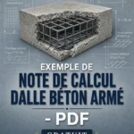 Exemple de note de calcul dalle béton armé PDF gratuit - Guide complet dimensionnement et ferraillage
