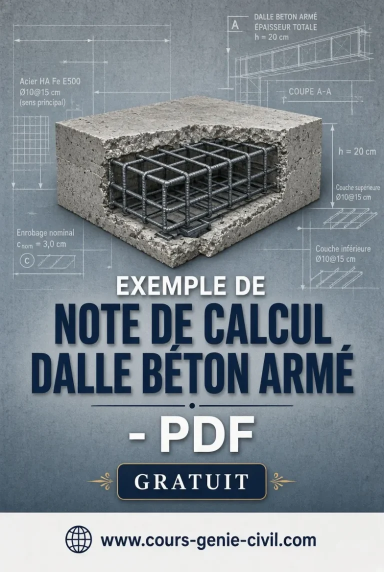 Exemple de note de calcul dalle béton armé - PDF 1 Exemple de note de calcul dalle béton armé PDF gratuit - Guide complet dimensionnement et ferraillage