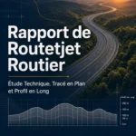 Couverture du Rapport de Projet Routier - Étude Technique, Tracé en Plan et Profil en Long - Site4Doc