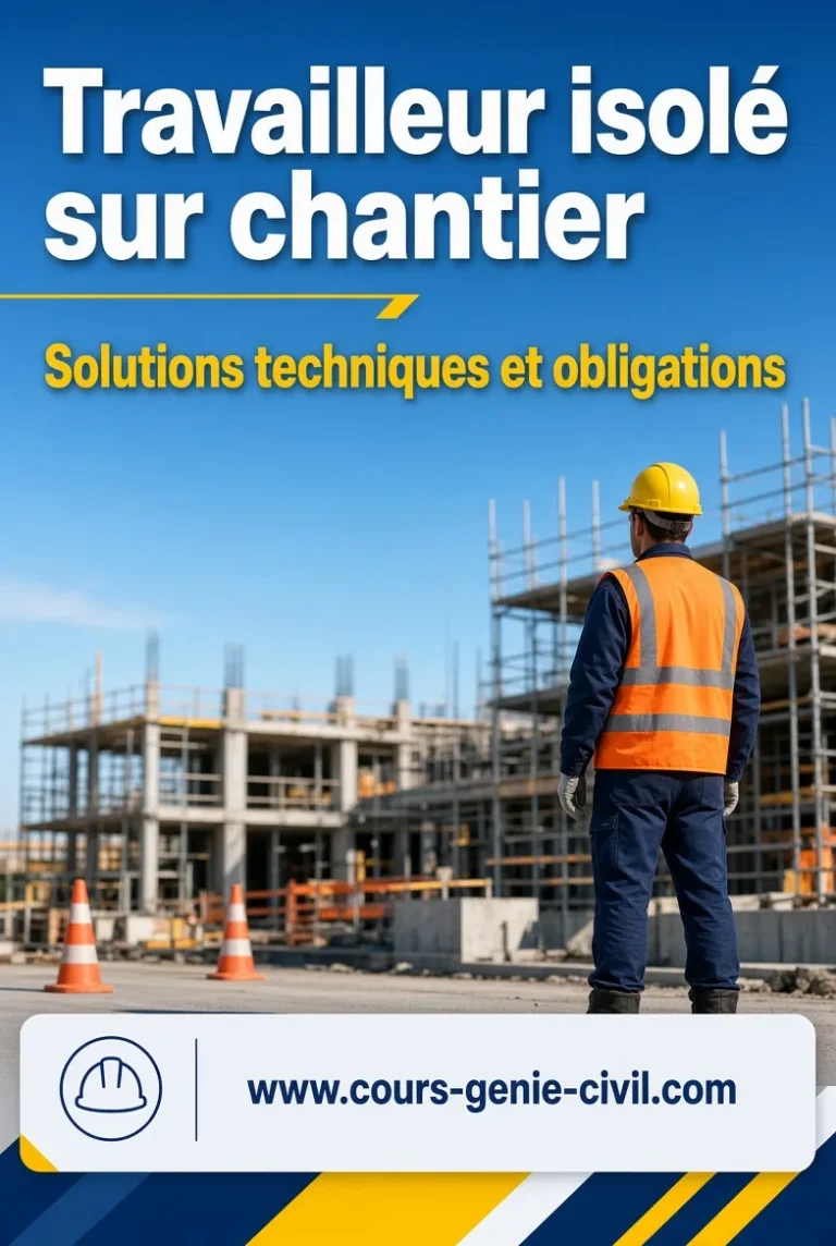 Travailleur isolé sur chantier solutions techniques et obligations - Guide sécurité BTP