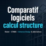 Comparatif logiciels de calcul de structure : Robot Structural Analysis, ETABS, Advance Design et alternatives – Guide complet 2026