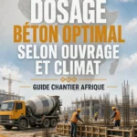 Dosage béton optimal selon ouvrage et climat – Guide chantier Afrique – Cours génie civil