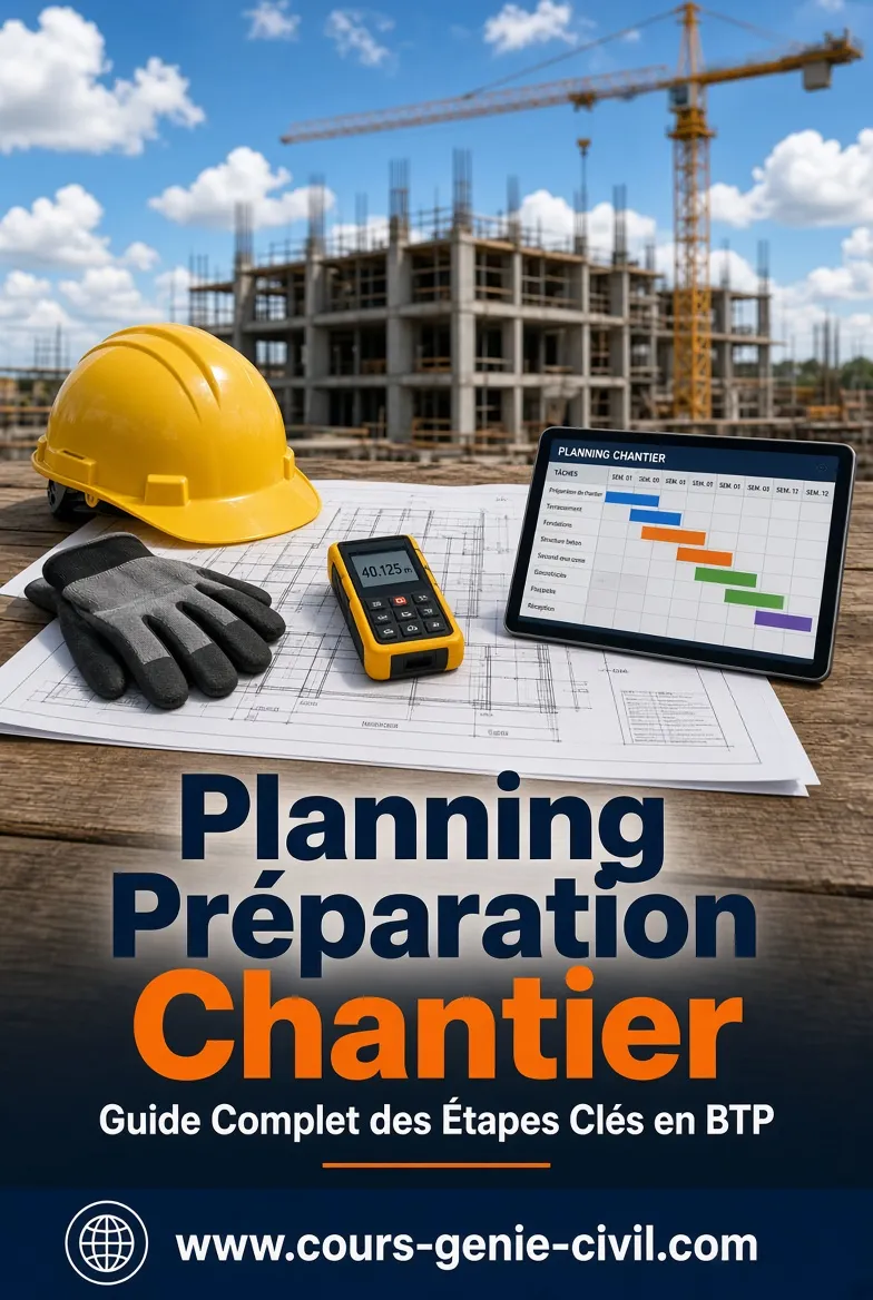 Planning préparation chantier BTP – Guide complet des étapes clés